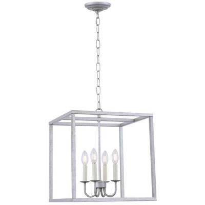 Elegant Lighting Eclipse 4 light Vintage Silver pendant