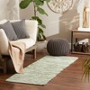 Design Imports Jadeite  Slim Stripe Cotton Chindi Rug 2Ft 3Inx6Ft - 3 of 4