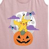 Women's - Pokémon - Pikachu Pumpkin With Moon Graphic Racerback Tank - 2 of 4