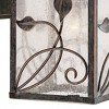 Franklin Iron Works French Garden Rustic Farmhouse Outdoor Wall Light Fixtures Set of 2 Bronze Metal 12 1/2" Clear Seedy Glass for Post Exterior - 2 of 4