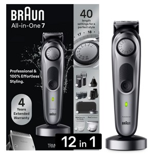 Braun Series 7 AiO7440 Rechargeable 12-in-1 Body, Beard & Hair Trimmer - 1 of 4