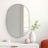 MAYEERTY Metal Framed Oval Bathroom Mirror - 2 of 4