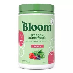 BLOOM NUTRITION Greens and Superfoods Powder - Berry - 4.8oz