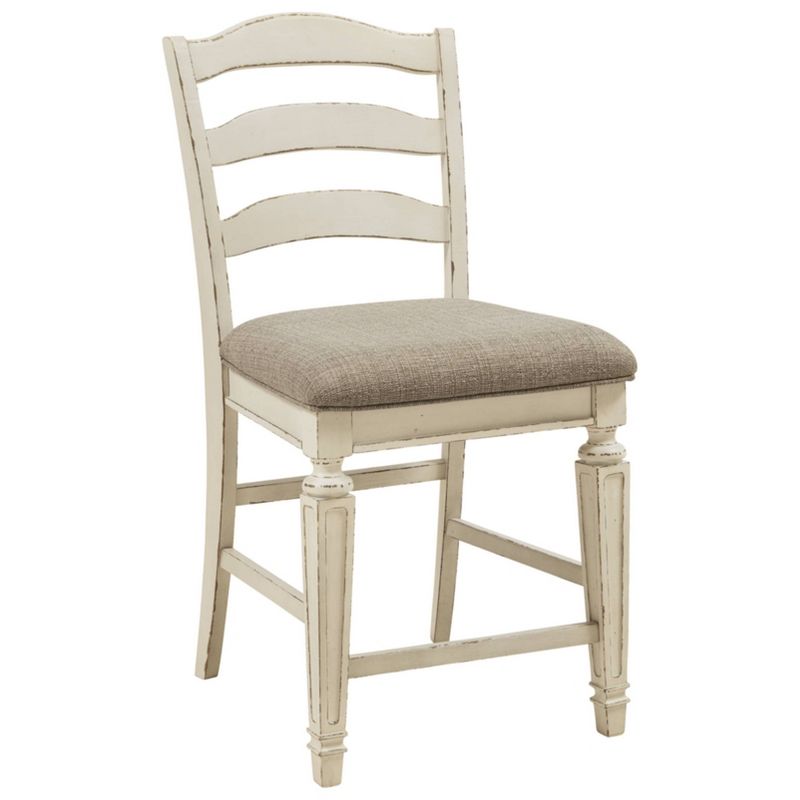 Realyn Counter Height Barstool Chipped White - Signature Design by Ashley, 4 of 9
