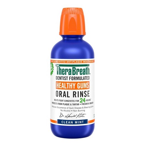 Therabreath Healthy Gums Mouthwash Clean Mint - 16 Fl Oz : Target