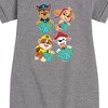 - Paw Patrol - Heart Earth Graphic Short Sleeve Fleece Dress - 2 of 4