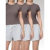 Spruce Fashion Set of 3 Women's Essential Summer High Stretch Performance Moisture-Wicking T-Shirts - 3 of 4