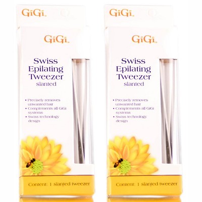 Gigi Swiss Epilating Tweezer - Slanted (PACK OF 2)
