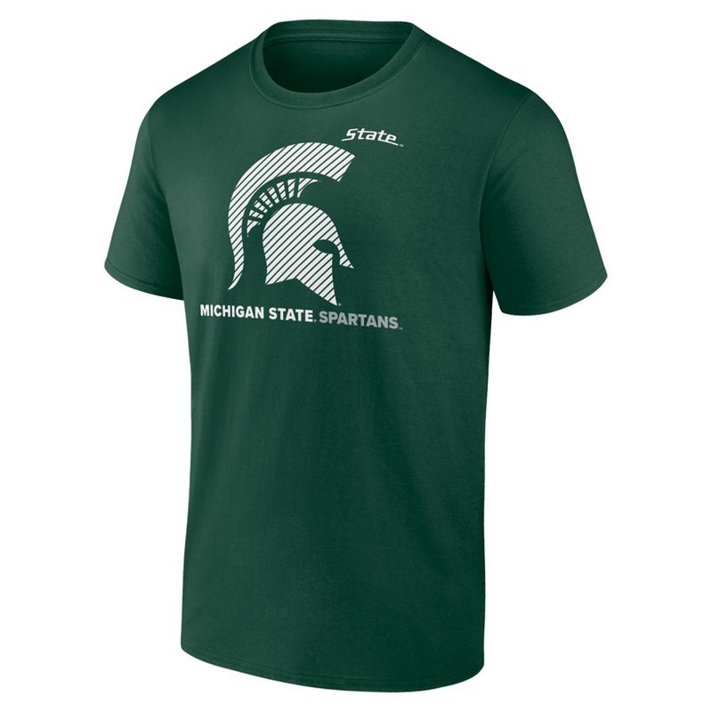 NCAA Michigan State Spartans Men&#39;s Core Cotton T-Shirt, 2 of 4