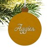 UC Davis Secondary Logo Wood Christmas Tree Holiday Ornament - 4 of 4