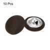Unique Bargains Blouses Sweater Round Aluminum Cotton Fabric Cloth Covered Buttons 10 Pcs - 3 of 4
