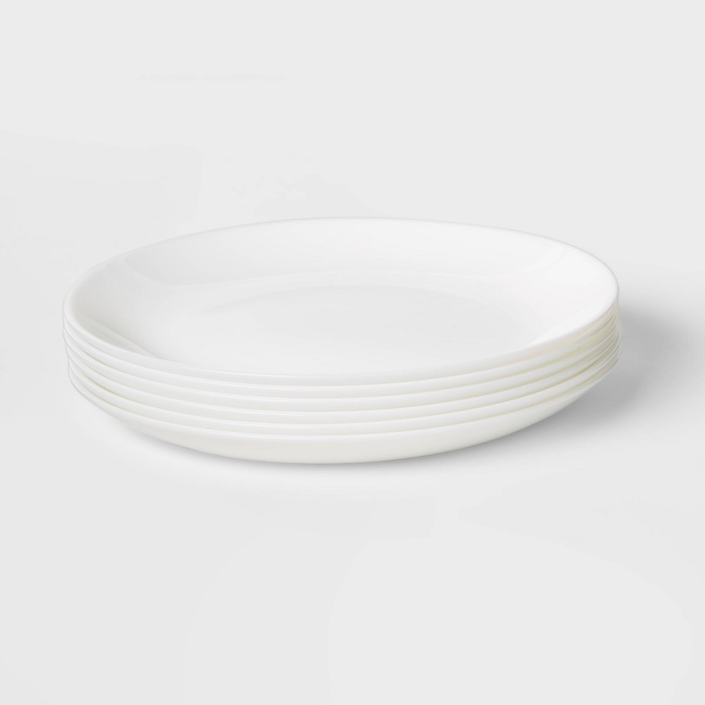Photos - Other kitchen utensils Glass Salad Plates 7.4" White Set of 6 - Made By Design™