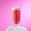 JoyJolt Spike Double Wall Glass - Set of 2 Cocktail Beer Highball Drinkware Glass -13.5-Ounces - 4 of 4