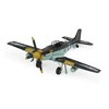 HomeRoots 5" Black and Yellow Metal Hand Painted 1940's P-51 Mustang Model Airplane - 3 of 4