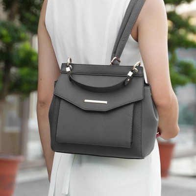 MKF Collection Convertible Satchel Backpack Crossbody Bag 3-in-1 , Vida | MKF Collection by Mia K - Pewter — фото 7