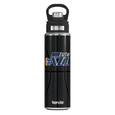 NBA Utah Jazz 24oz Leather Wide Mouth Water Bottle