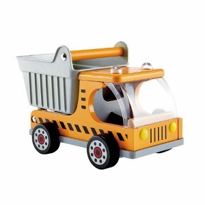 Hape Dumper Truck Construction Vehicle Toy in Yellow, Toddler & Children - 1 of 4