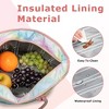 Tirrinia Large Insulated Lunch Tote Bag for Women, Cute Waterproof Leakproof Cooler Bag for Work, Adult Shopping Grocery Bags for Frozen Food - 3 of 4