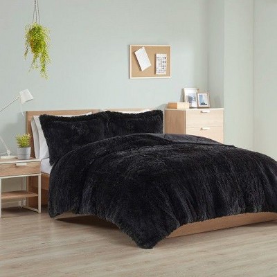 MAXZZZ Shaggy Long Fur Comforter Mini Set