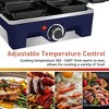 Cusimax 1500W Indoor Portable 2 in 1 Electric Raclette Grill,Blue - 4 of 4