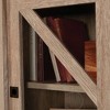 Sauder Dixon City Library Hutch Top Brushed Oak: Safety-Tempered Glass, Adjustable Shelf - 4 of 4