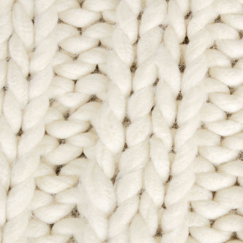 Kate and Laurel Chunky Knit Throw Blanket, 3 of 9