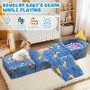 Hooseng Kids Couch, 5-in 1 Modular Sectional Toddler Playing Sofa, Multi-Combination Glow-in-The-Dark Climbing Blocks Toys - 3 of 4