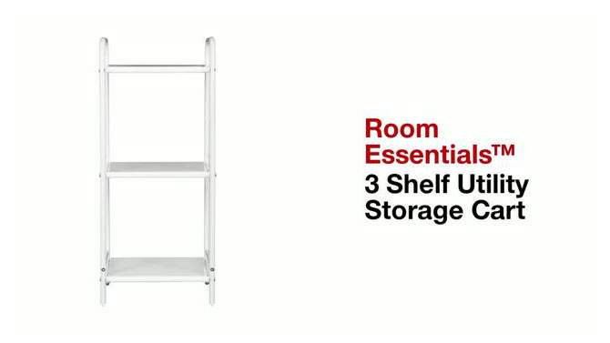 3 Shelf Utility Storage Cart - Room Essentials&#153;, 2 of 12, play video