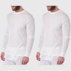 Alpine Swiss Mens Thermal Long Sleeve Top Underwear Crew Neck Shirt Waffle Knit Henley Base Layer - 2 of 4
