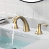 Coucheta 8" Widespread Bathroom Faucets - 3-Hole Design with Pop-Up Drain & cUPC Hoses in Multiple Finishes, Single & 2-Pack Options - 2 of 4