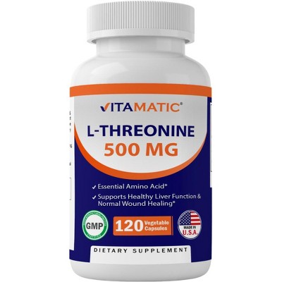 L-Threonine 500 mg - 120 Vegetable Capsules