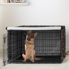 Sweet Jojo Designs Girl Dog Crate Kennel Cover 48in. Boho Floral Wildflower Black and Orange - 2 of 4