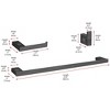 Elegant Lighting Sofia 3-Piece Bathroom Hardware Set in Matte Black - 2 of 4