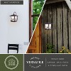 VAXCEL 1 Light Burnished Bronze Rustic Outdoor Wall Lantern Clear Glass, Tree, 12.5 inch - 3 of 4