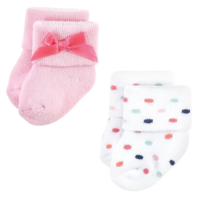 Little Treasure Infant Girl Newborn Socks, Confetti, 4 of 9