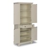 Home Styles Dover Kitchen Pantry White : Hardwood Construction, 4-Door Design, Adjustable Shelves, 1 Drawer - 3 of 4