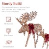Best Choice Products 2-Piece Moose Family Lighted Christmas Yard Décor Set w/ 370 LED Lights, Stakes, Zip Ties - 4 of 4