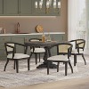 Christopher Knight Home Danmore 5 Pieces Traditional Upholstered Wood and Cane Expandable Dining Set - 2 of 4