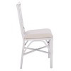 Bhumi Dining Chairs with Cushion (Set of 2) - White - Safavieh - 4 of 4