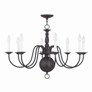 Livex Lighting Williamsburgh 8 - Light Chandelier in  Bronze - 1 of 1