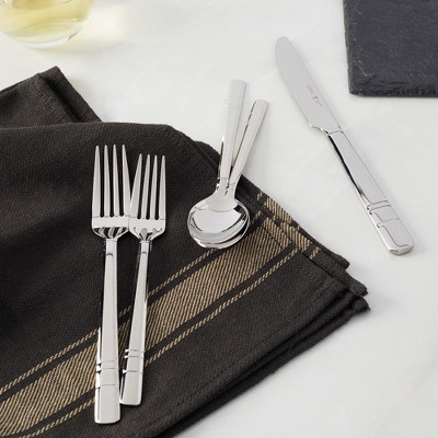 Madison Square 65-piece Silver Stainless Steel Flatware Set