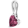 Pompeii3 2ct Pink Topaz Women's Heart Pendant in 14k Gold Necklace 6mm Tall - image 2 of 4