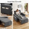 Dyonery 3-in-1 Sleeper Sofa Chair Bed 42.5" W Convertible Sleeper Chair with Pull Out Bed - 4 of 4