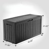 VisioGear Lockable Deck Boxes, Multi-Capacity Outdoor Storage Deck Box, Small Patio Storage Bin for Garden Tools - 3 of 4