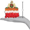 Old World Christmas Glass Blown Ornament for Christmas Tree, Family of 5 Stockings - 4 of 4