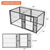Large Dog Crate,48" L x 24" H,Metal Dog Crate, Dog Kennel, Large Dog Kennel for Small Medium Large Dogs, Puppy Dog Playpen, Pet Cage, Pet Playpen - 4 of 4