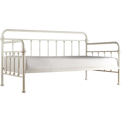 Twin Hinton Antique Iron Metal Daybed White - Inspire Q
