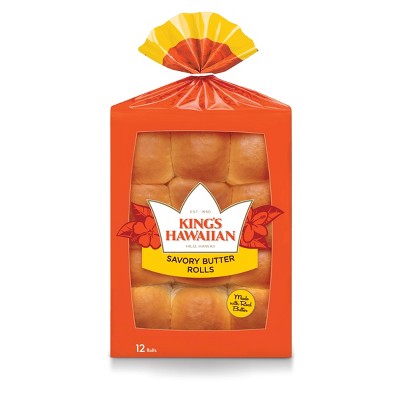 King's Hawaiian Savory Butter Sweet Rolls - 12oz/12ct