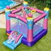 Costway Inflatable Bounce House 3-in-1 Princess Theme Inflatable Castle w/ 550W Blower - 2 of 4