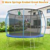 Trampoline with Enclosure & Ladder, ASTM Approved Heavy-Duty Outdoor Recreational Trampoline - 4 of 4